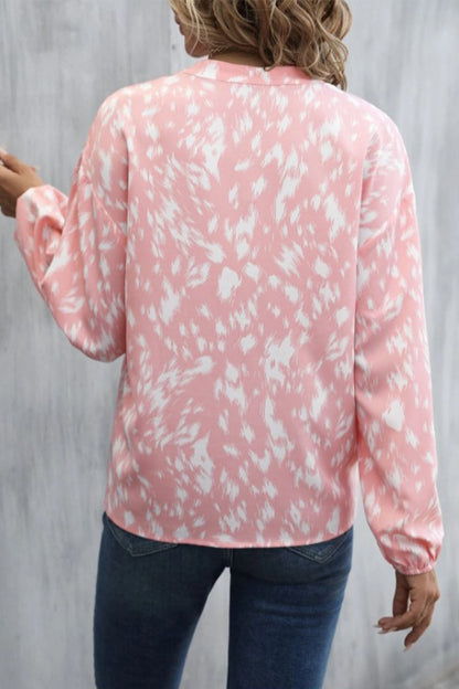 Tops de cuello en V con estampado de cebra de calle