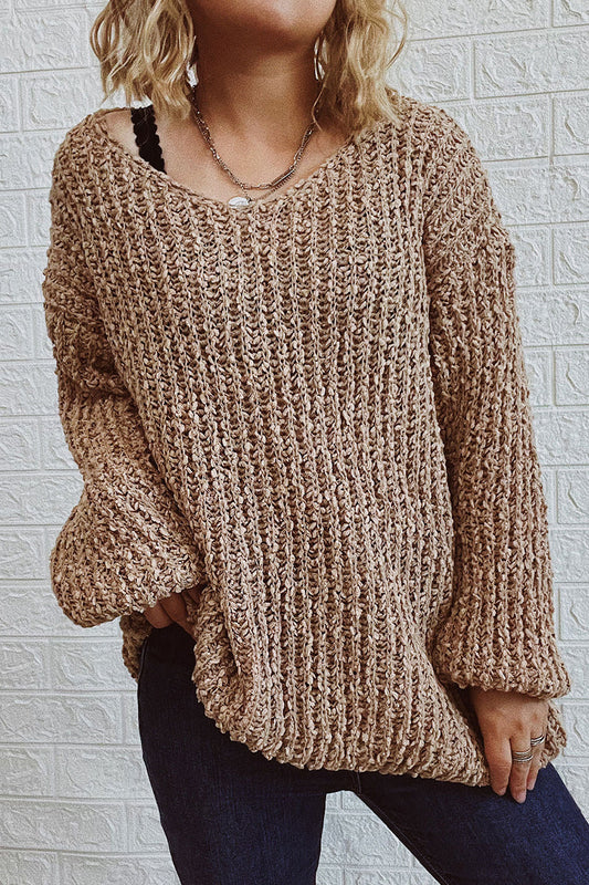 Tops de cuello en V lisos de calle