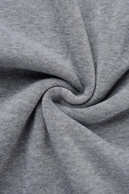Sudadera informal de cuello alto con bolsillos y parches lisos (5 colores)