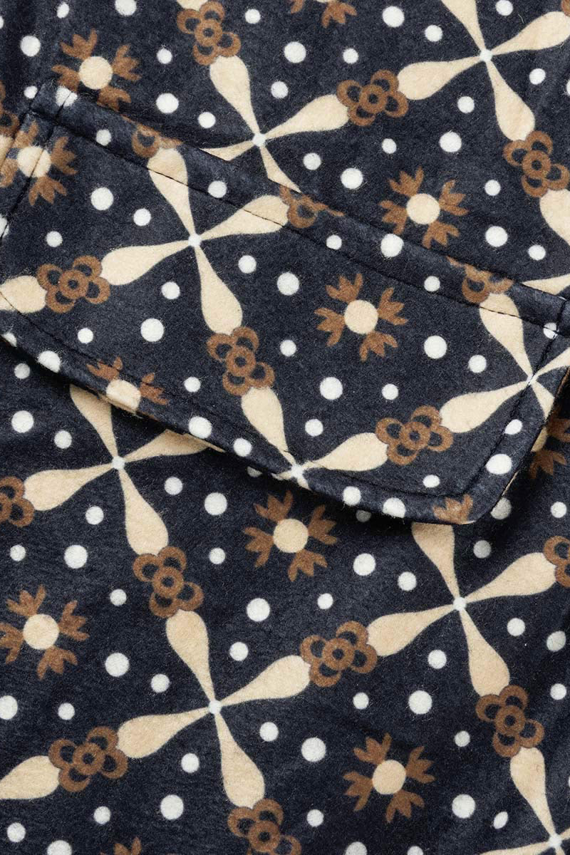 Prendas de abrigo informales con cuello vuelto y botones de patchwork (9 colores)