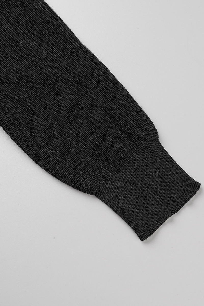 Conjunto informal de dos piezas con cuello vuelto, manga larga y frenillo liso (4 colores)