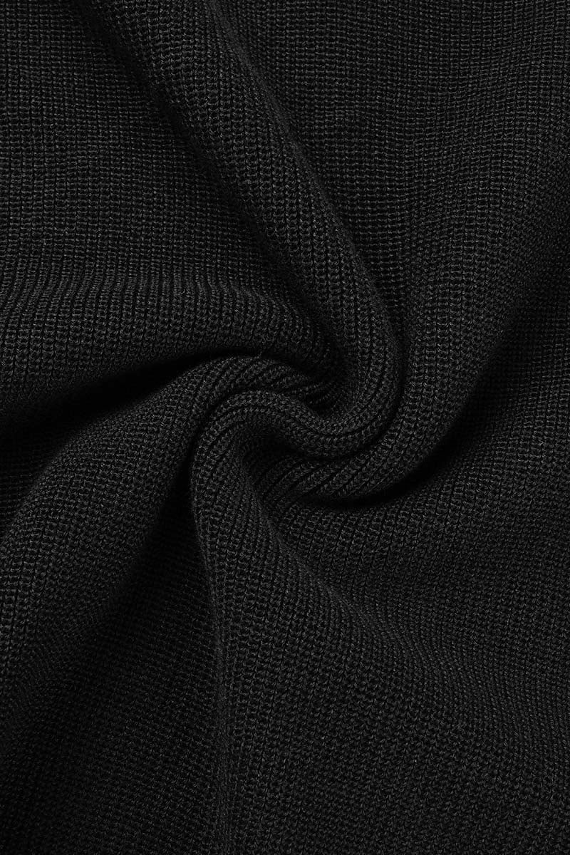 Conjunto informal de dos piezas con cuello vuelto, manga larga y frenillo liso (4 colores)