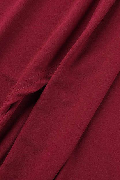 Elegante vestido de noche liso con abertura y escote en V (3 colores)