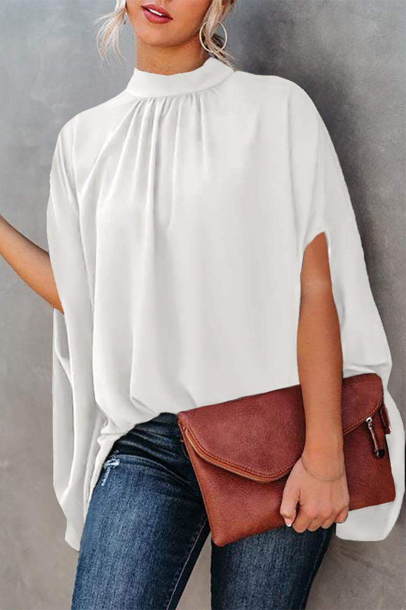 Blusas casuales con cuello redondo y estampado (10 colores)