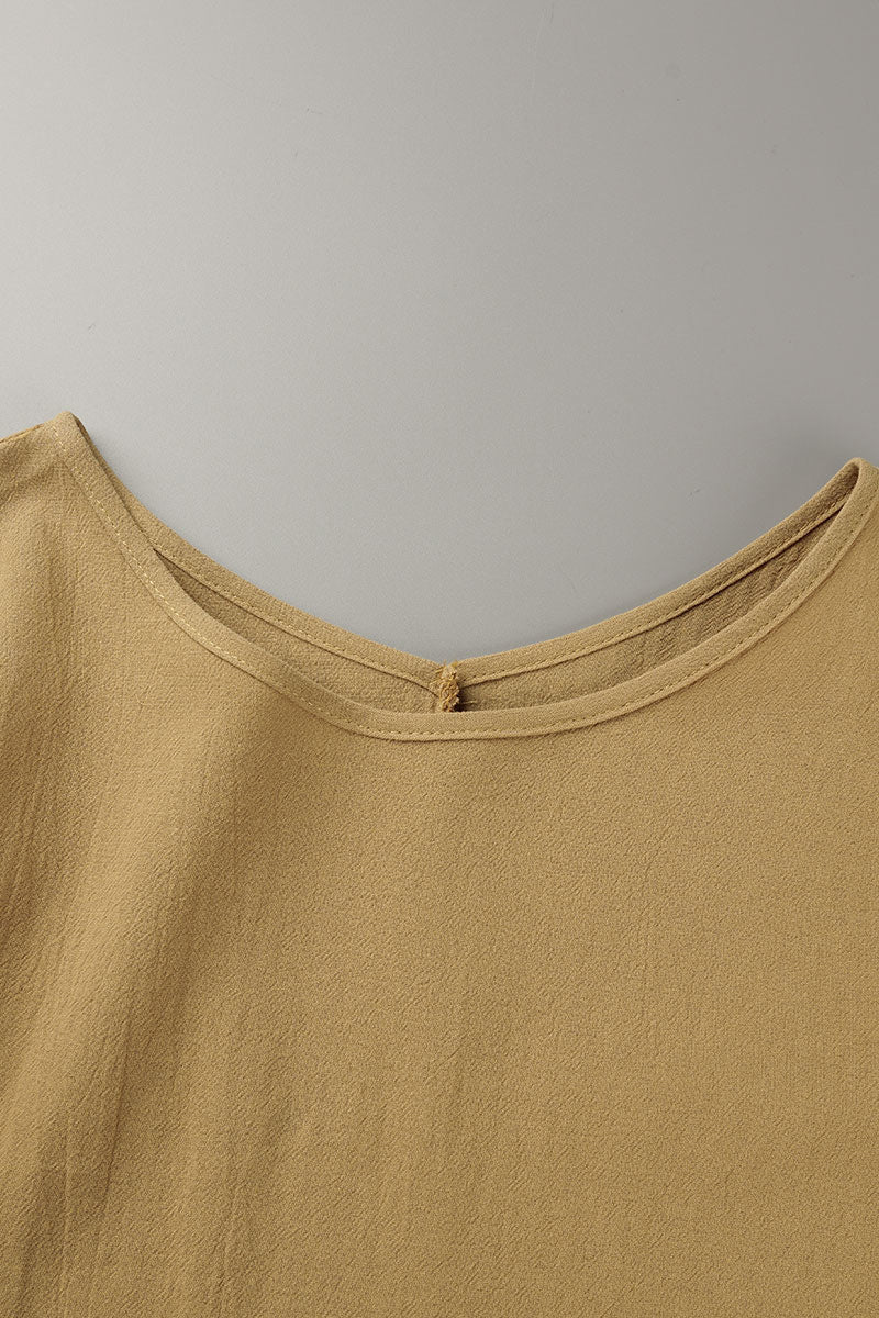 Vestidos casuales sencillos de cuello redondo (3 colores)