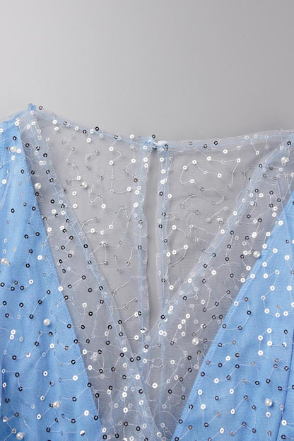 Vestidos sexis con falda lápiz y cuello en V