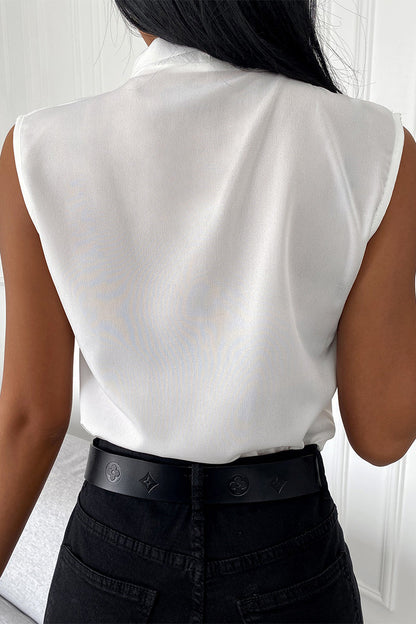 Blusas sexis de color liso con cuello en V (4 colores)