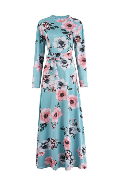 Elegante vestido asimétrico con cuello mandarín y estampado patchwork (3 colores)