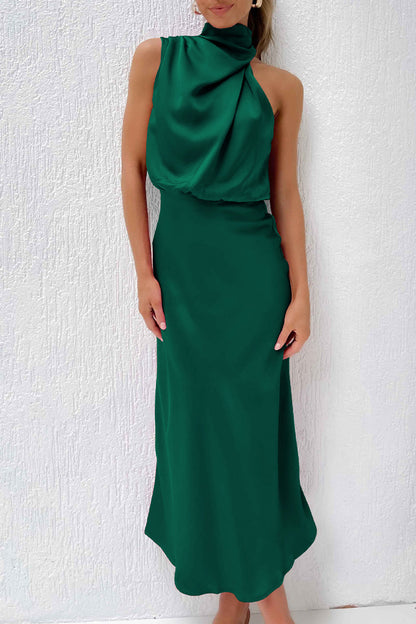 Celebrities Simplicity Solid Zipper Half A Turtleneck A Line Dresses
