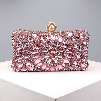 Bolsos casuales con cadenas de patchwork y diamantes de imitación