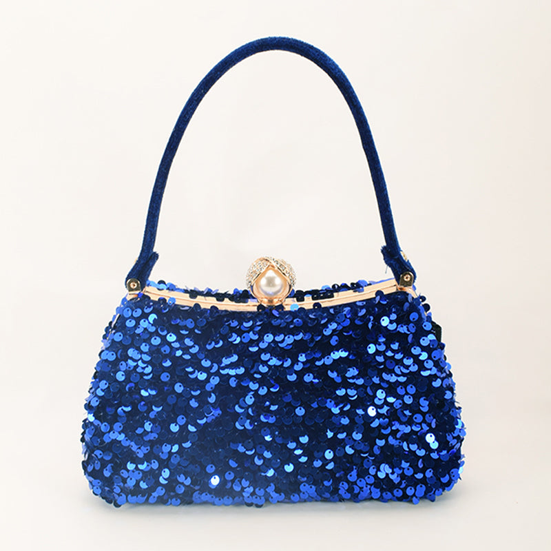 Bolsos formales de lentejuelas con patchwork