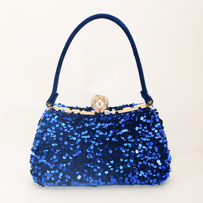Bolsos formales de lentejuelas con patchwork
