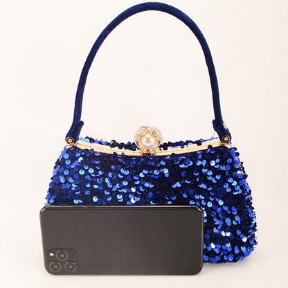 Bolsos formales de lentejuelas con patchwork