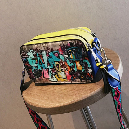 Bolsos casuales con parches de grafiti