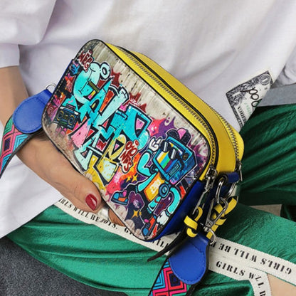 Bolsos casuales con parches de grafiti