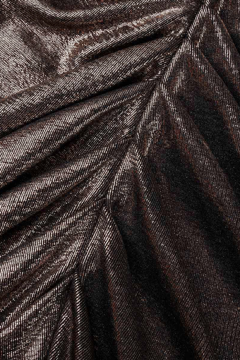 Vestidos elegantes de celebridades con escote en V, línea A y pliegues lisos (4 colores)