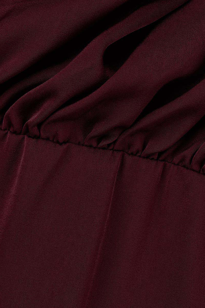 Vestidos de celebridades con cuello alto, línea A, sencillos y sólidos con cremallera (6 colores)