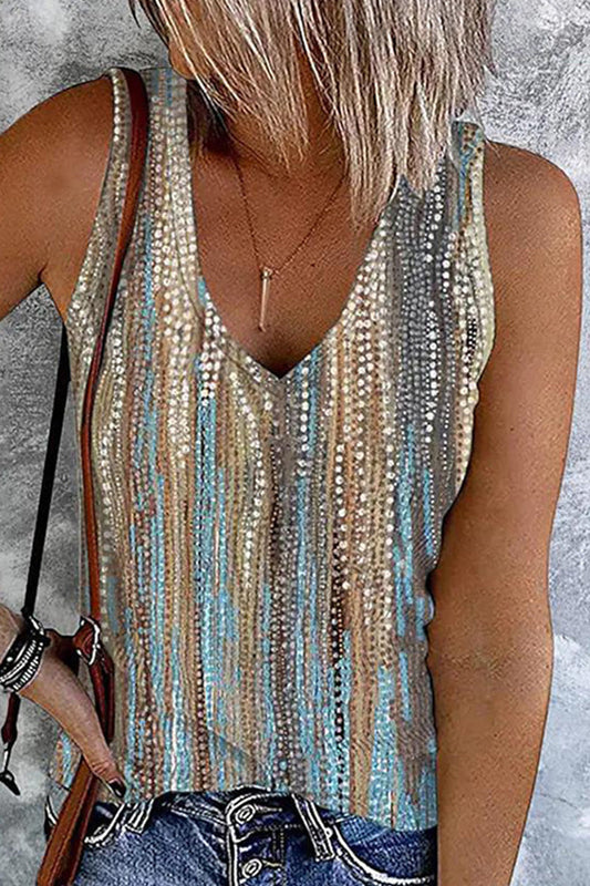 Tops vintage con cuello en V y patchwork floral (3 colores)
