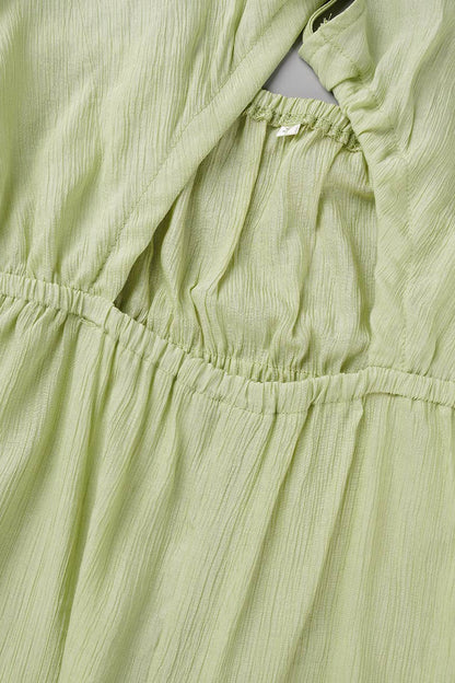 Monos casuales lisos con espalda descubierta y escote en V (3 colores)