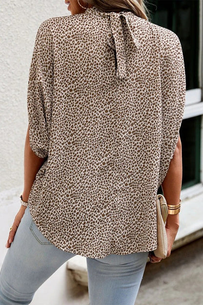 Blusas elegantes con cuello redondo y estampado de patchwork (10 colores)