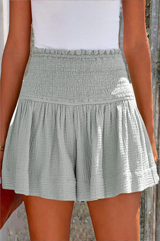 Sexy Sweet Solid Solid Color High Waist Type A Solid Color Bottoms(9 Colors)