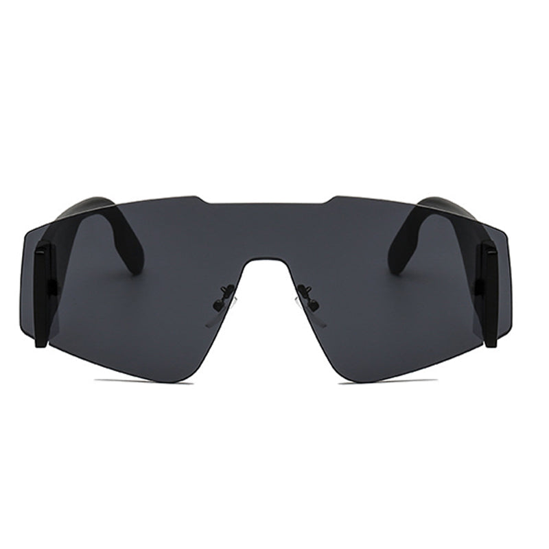 Gafas de sol informales de uso diario con diseño de patchwork liso