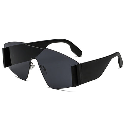 Gafas de sol informales de uso diario con diseño de patchwork liso