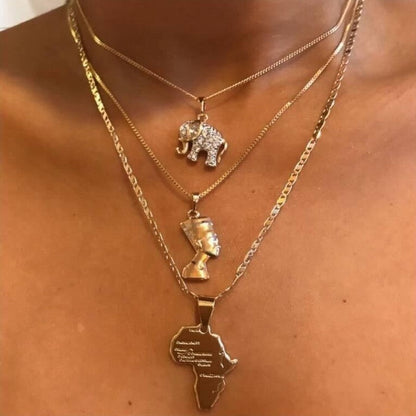 Collares casuales de patchwork lisos para uso diario