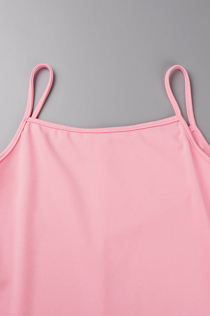 Elegante conjunto de dos piezas con cuello en V, manga larga y estampado universitario