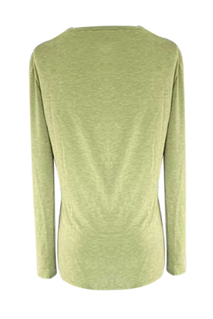 Tops casuales con cuello asimétrico y cremallera con hebilla sólida (5 colores)