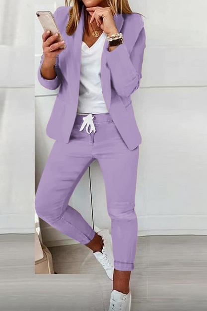 Conjunto de traje casual y de moda (10 colores)