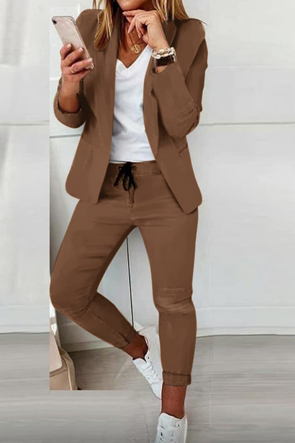 Conjunto de traje casual y de moda (10 colores)