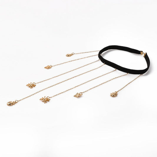 Accesorios de cadena con patchwork de animales sexys