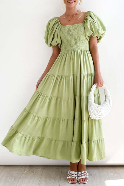 Vestidos casuales sencillos de corte A con hombros descubiertos, espalda descubierta y lisos