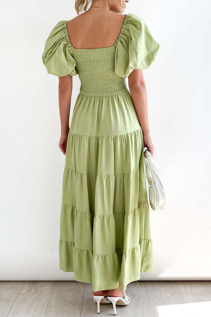 Vestidos casuales sencillos de corte A con hombros descubiertos, espalda descubierta y lisos