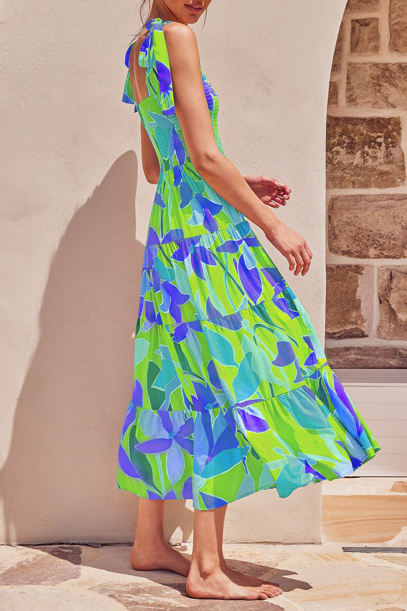 Vestidos estampados con tirantes finos, patchwork y lunares de moda urbana