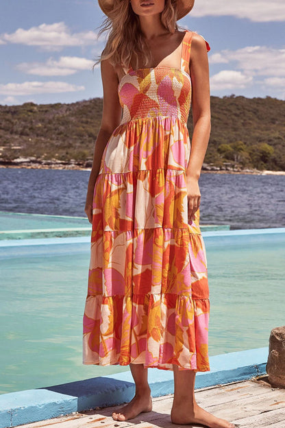 Vestidos estampados con tirantes finos, patchwork y lunares de moda urbana