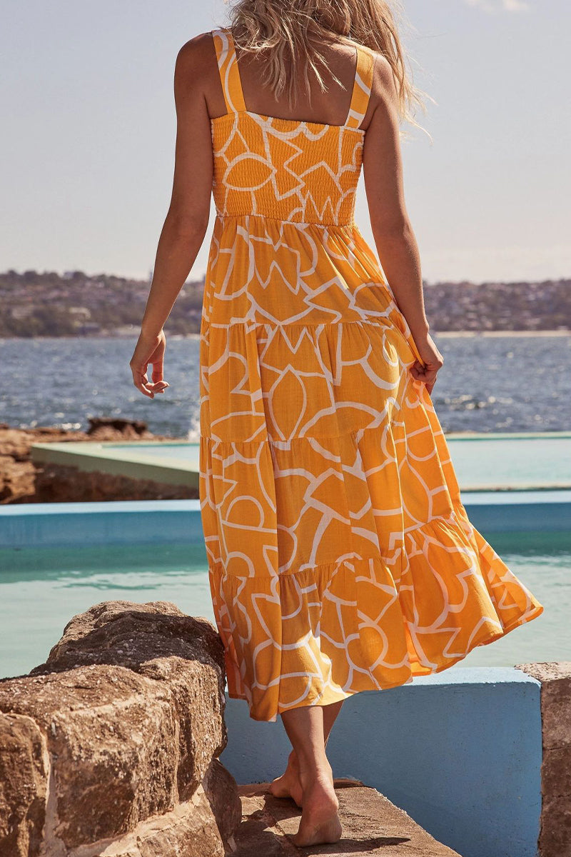 Vestidos estampados con tirantes finos y patchwork de lunares de moda urbana (22 colores)