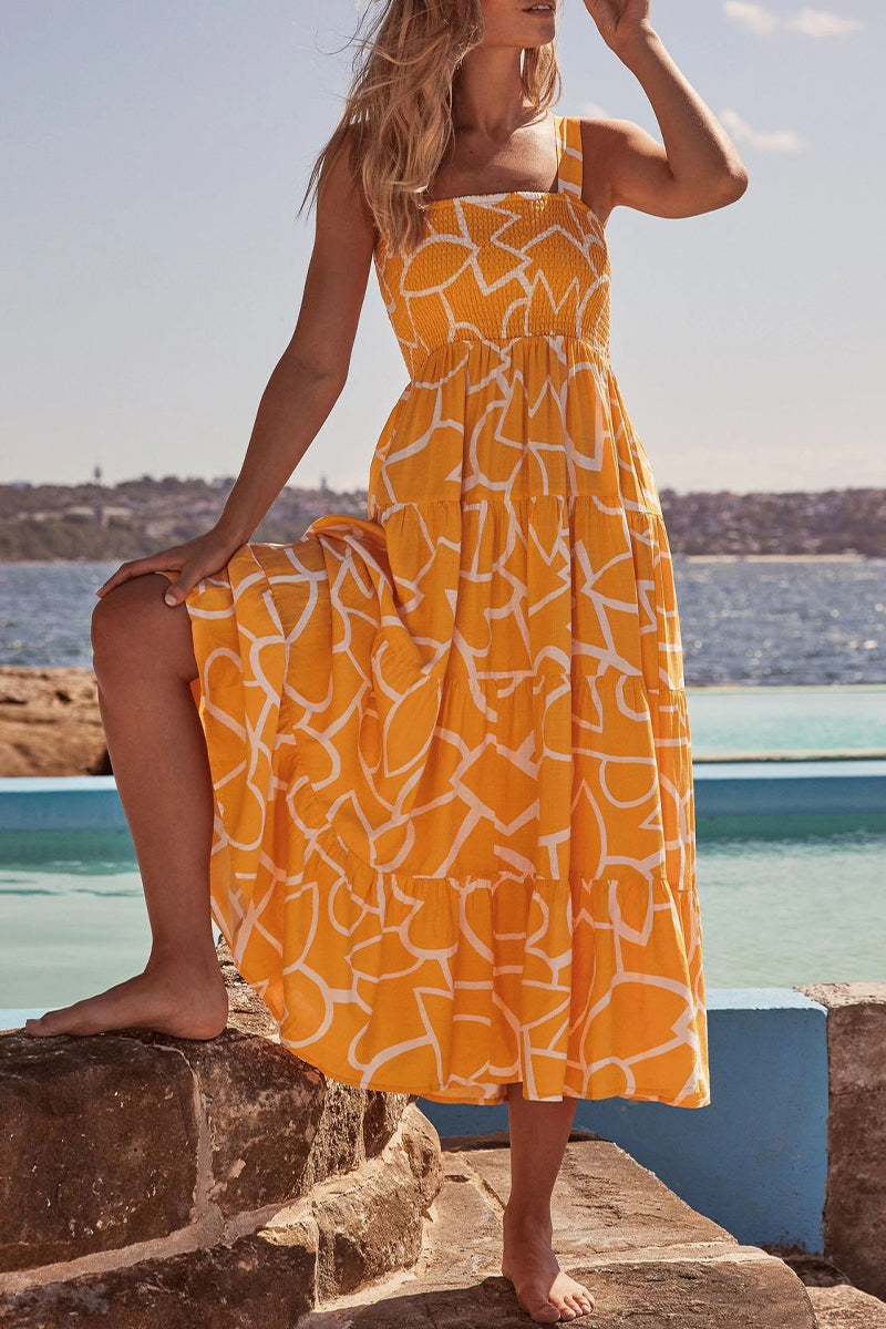 Vestidos estampados con tirantes finos, patchwork y lunares de moda urbana