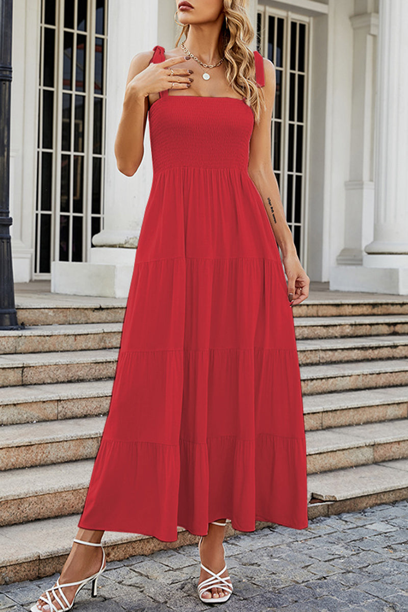 Vestidos estampados con tirantes finos y patchwork de lunares de moda urbana (22 colores)