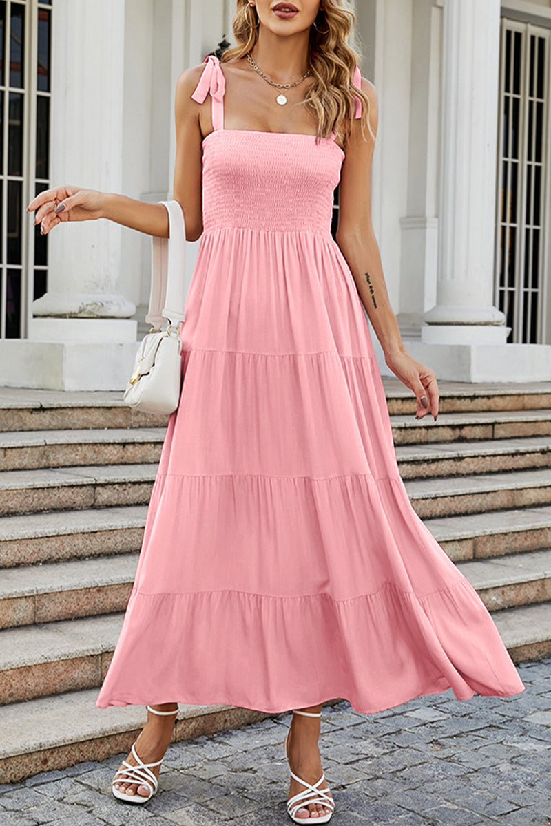 Vestidos estampados con tirantes finos y patchwork de lunares de moda urbana (22 colores)
