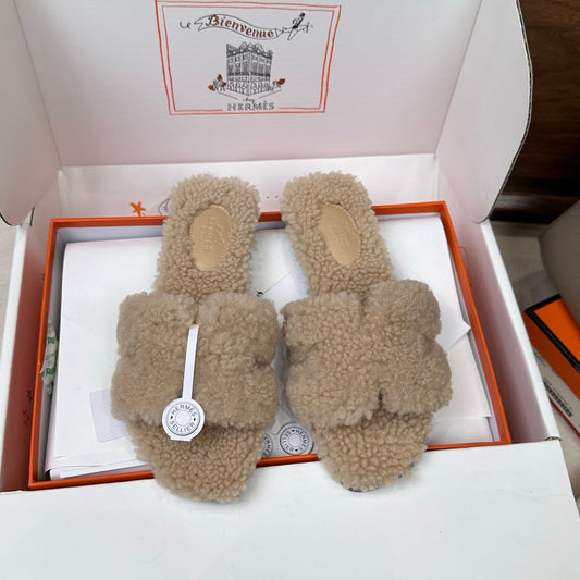 HM Oran Sandal Beige Wool 598202