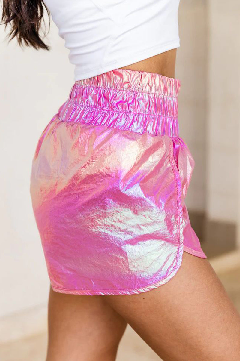 Pantalones rectos sueltos con parches de cambio gradual informal