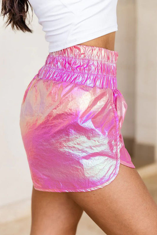Pantalones rectos sueltos con parches de cambio gradual informal