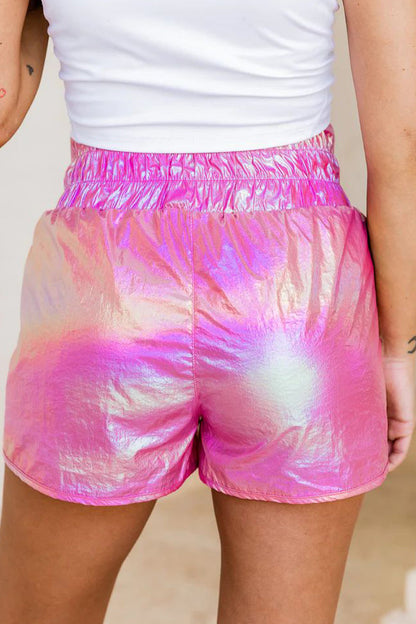 Pantalones rectos sueltos con parches de cambio gradual informal