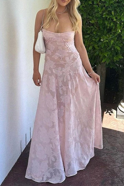 Elegante vestido de noche formal sólido transparente Vestidos