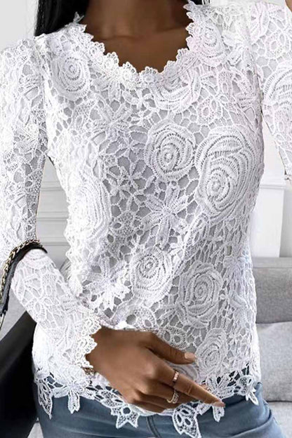 Tops de cuello redondo con parches lisos de calle (5 colores)
