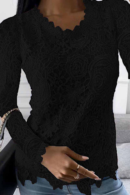 Tops de cuello redondo con parches lisos de calle (5 colores)