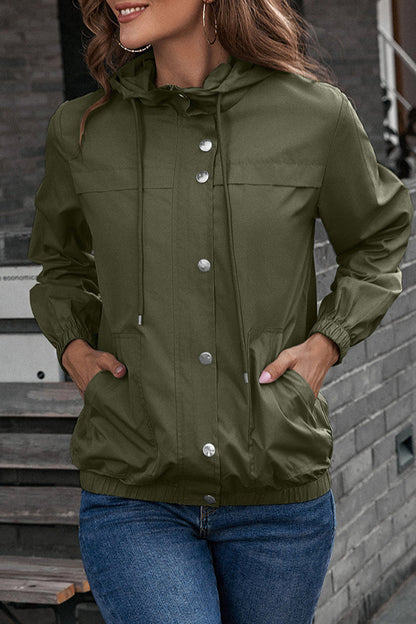 Ropa deportiva informal con capucha y cuello sólido
