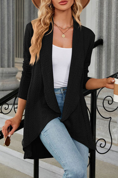 Tops casuales de cuello vuelto asimétricos y sólidos